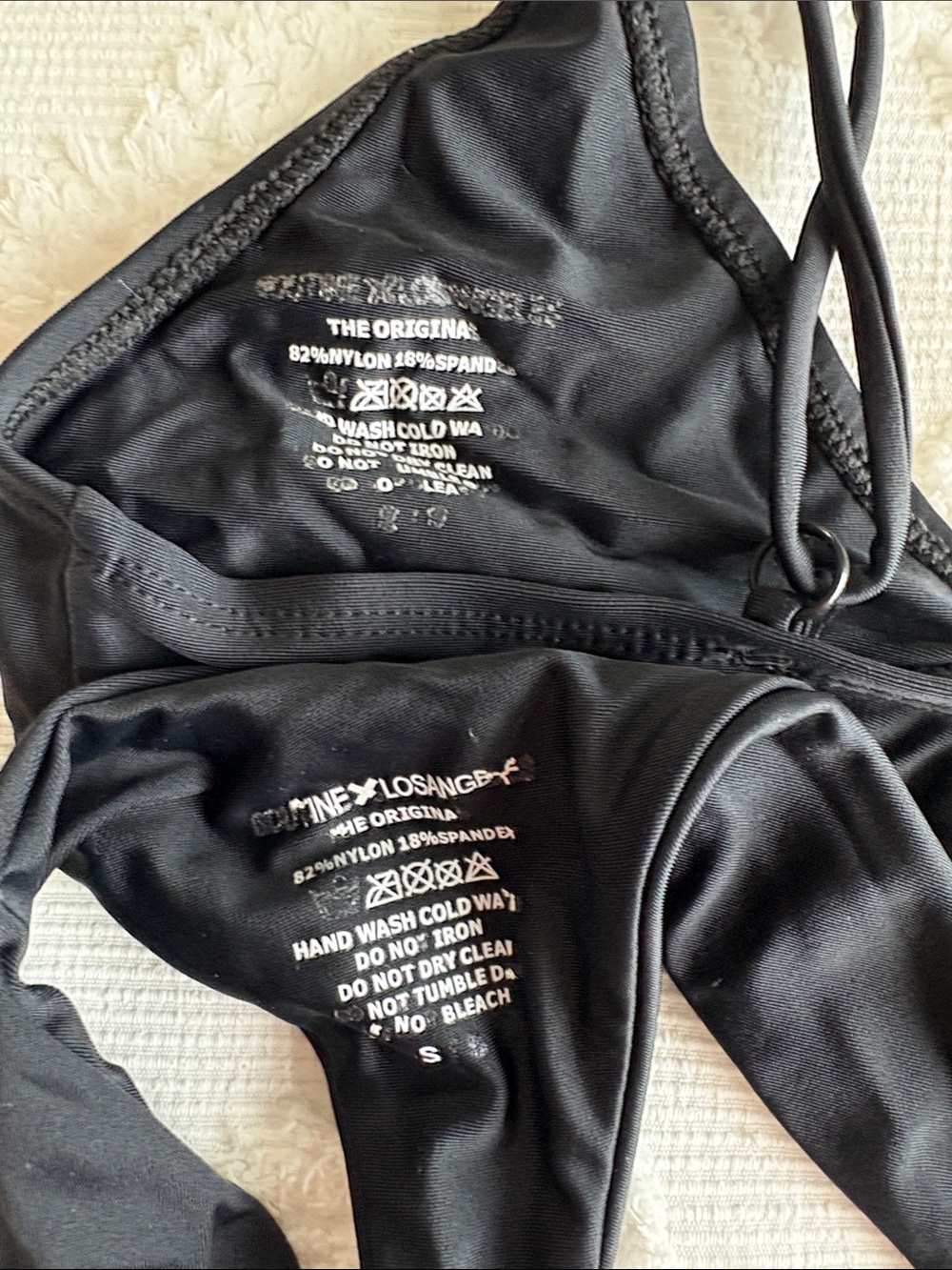 Black Tie-Side Bikini Set - Picture 3 of 5